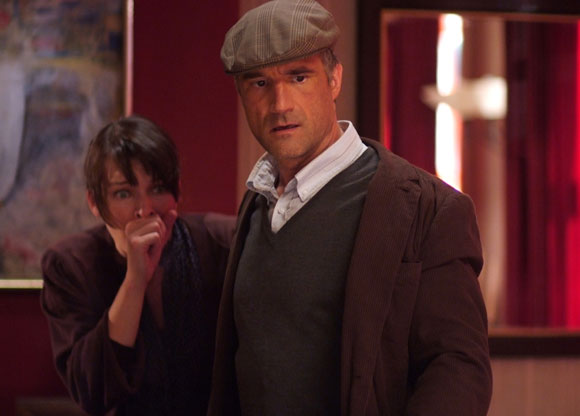 Dr. Abigail Tyler (MILLA JOVOVICH) and Dr. Campos (ELIAS KOTEAS) in Universal Pictures' THE FOURTH KIND.  Photo Credit: Simon Vesrano / Universal Pictures.  Copyright: © 2009 Universal Studios. ALL RIGHTS RESERVED. 