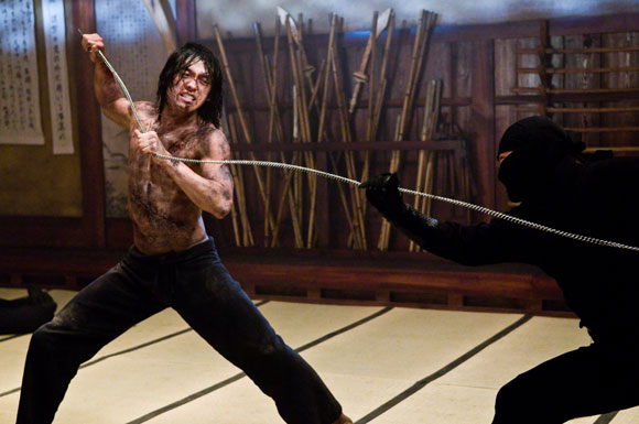 RAIN (left) as Raizo in Warner Bros. Pictures’, Legendary Pictures’ and Dark Castle Entertainment’s action film NINJA ASSASSIN, a Warner Bros. Pictures release. Photo by Juliana Malucelli