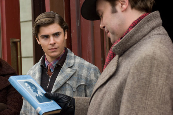 Zac Efron as Richard Samuels and Christian McKay as Orson Welles in ME AND ORSON WELLES.  Dir. Richard Linklater.